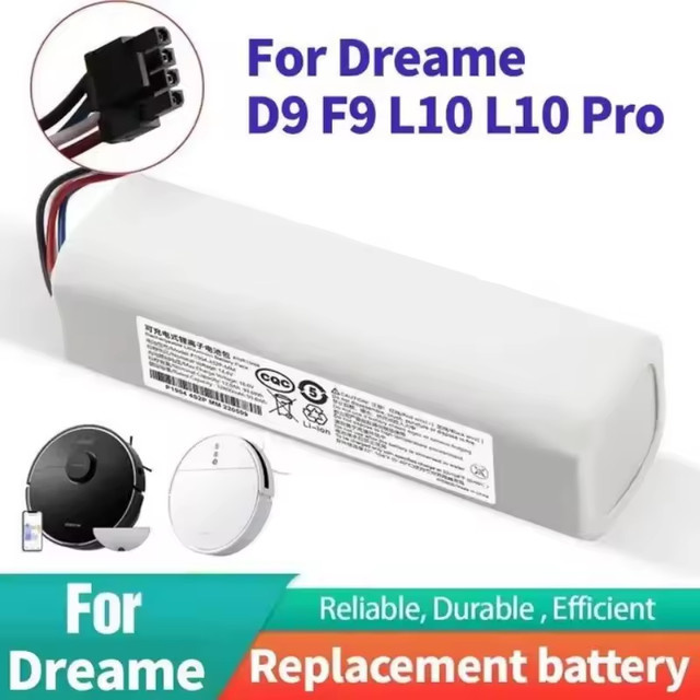 MMBK-Akku P2008 4S2P Ersatzakku für Dreame F9, D9, L10 Pro Plus, RLS3, RLS5, RLS5L, RLS5D, 5200 mAh, Weiß - Bild 1