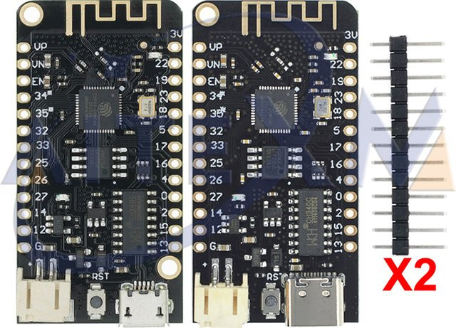 LOLIN32 ESP32 Entwicklungsboard mit WiFi und Bluetooth in Schwarz mit USB-C Anschluss für MicroPython und Arduino - Bild 1