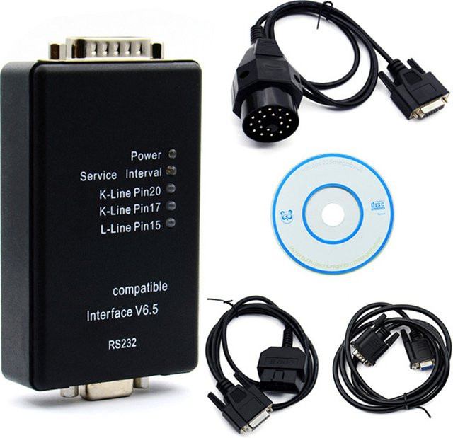 YIQIXIN Carsoft 6,5 MCU Auto Diagnose Werkzeug für BMW E30 bis E65 ECU Programmierer Scanner in Schwarz - Bild 1