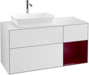 V&B Waschtischunterschrank Finion mit Wandbeleuchtung, Weiß lackiert, Breite: 120 cm, Tiefe: 50,1 cm, Höhe: 50,1 cm - Bild 1