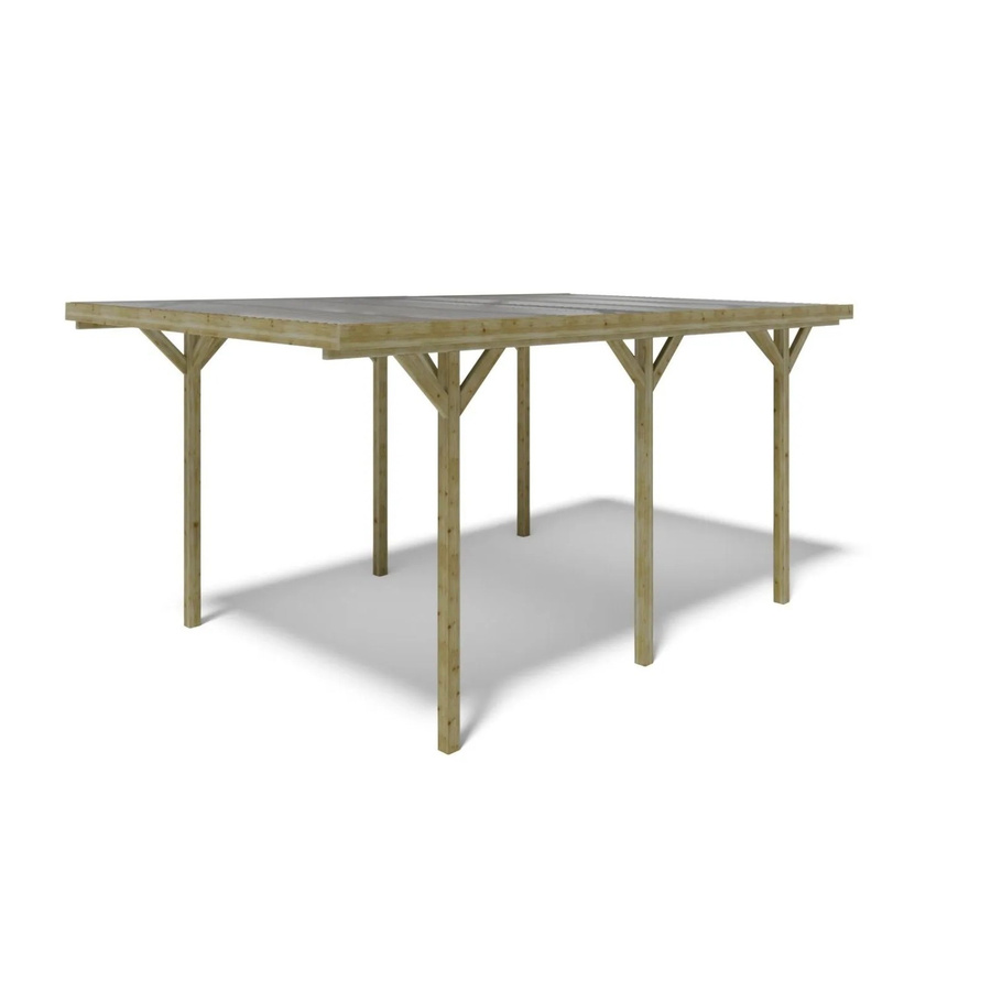 ALTANKA Carport Garagendach PVC Abdeckung Grün B: 512 cm, T: 304 cm - Bild 1