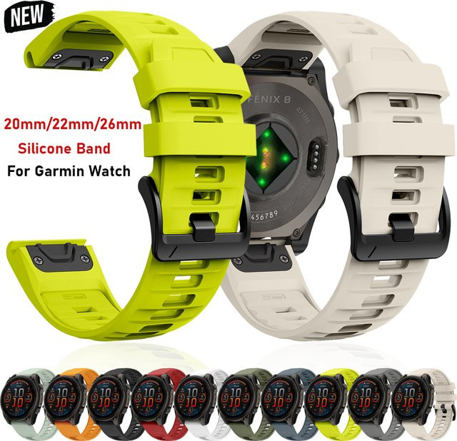 OAKCHARM Uhrenarmband Silikon, Schwarz, Unisex - Bild 1