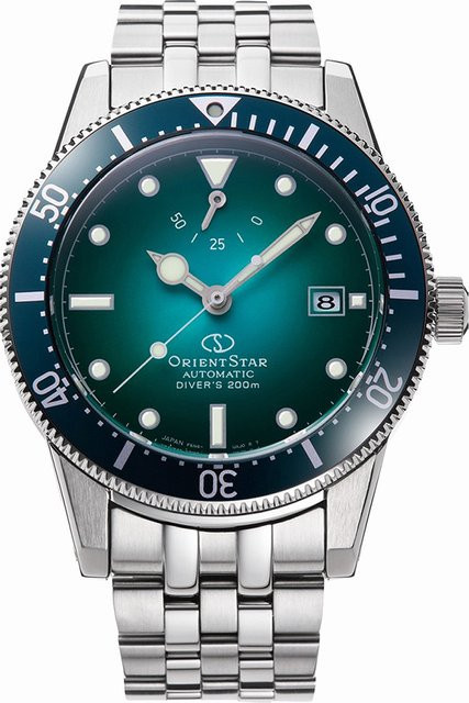 Orient Star Armbanduhr, Automatik, Edelstahl, Grün, 41 mm, Herren - Bild 1