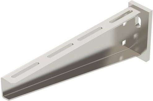 OBO Bettermann Wand- und Stielausleger aus Metall in Silber, Breite: 31,0 cm, Höhe: 11,0 cm - Bild 1