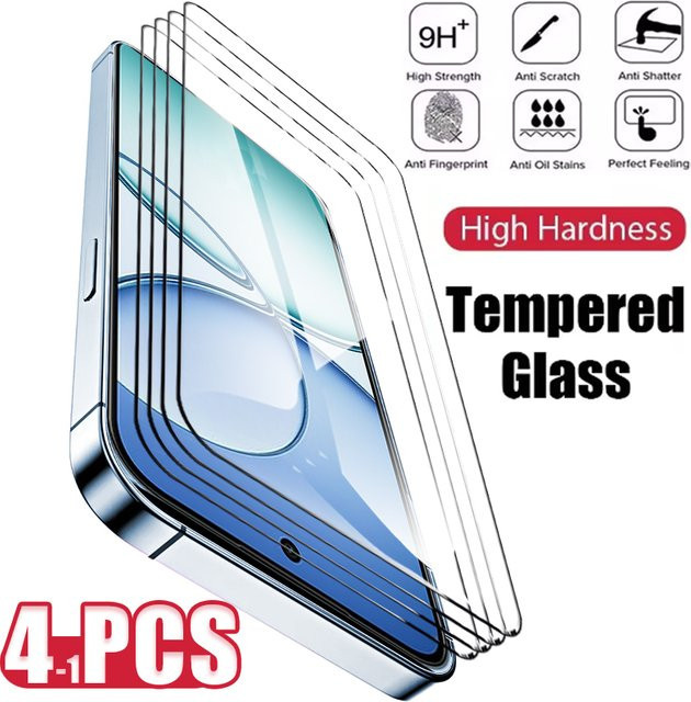 Gehärtetes Glas Display Schutzfolie für Realme 15T 15x 15 Lite 12x 12 14x Pro 14 14T Note 60 70T Narzo 70 Pro 70x Turbo N61 in Schwarz und Transparent - Bild 1