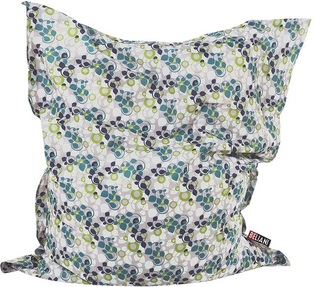 Beliani Sitzsack FUZZY Marineblau B: 140 cm, T: 180 cm, H: 20 cm - Bild 1