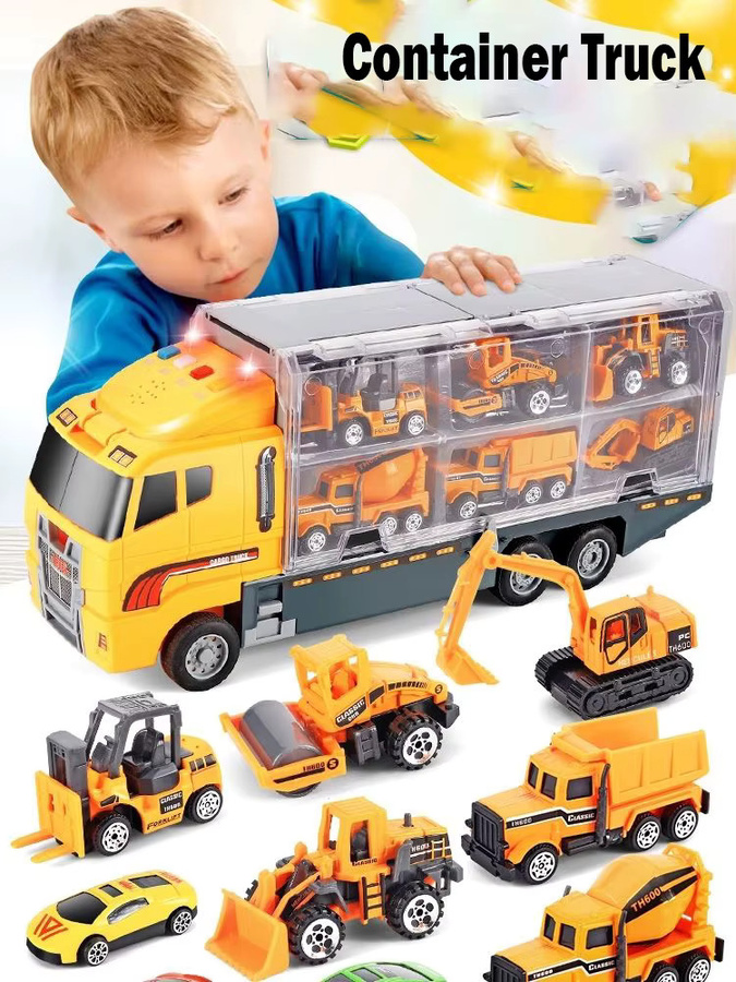 CONUSEA Big Trucks Set, Mini-Druckguss-Automodell aus Legierung, Fahrzeuge, Set / Bundle - Bild 6