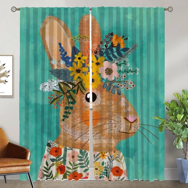 Anker Elegante Verdunkelungsvorhänge 2er-Set als Raumteiler in Türkis, Breite: 50 cm, Höhe: 70 cm - Bild 1