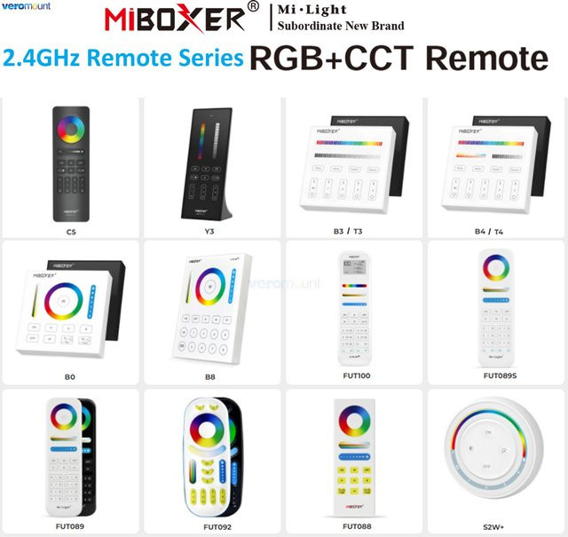 MiBoxer 2,4G Wireless RGBCCT Zone Panel Remote für RGBW-Steuerung - Bild 1
