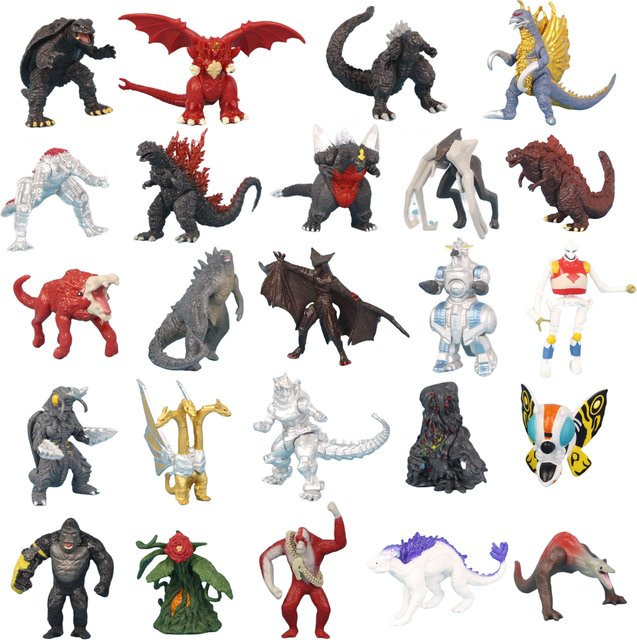Bandai Godzilla vs. King Kong Figur Modell Spielzeug, 24-teiliges Set - Bild 1