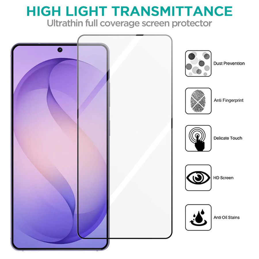 Samsung Displayschutz aus gehärtetem Glas und Kameralinsen-Schutz für Samsung Galaxy S26 Ultra, S26 und S25 Ultra, transparent - Bild 2