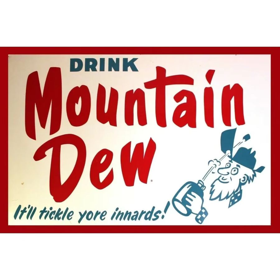 Mountain Dew Vintage Retro Metallschild von HELLO YOUNG für Bar und Pub, Breite: 30,0 cm, Höhe: 20,0 cm, Tiefe: 20,0 cm - Bild 2