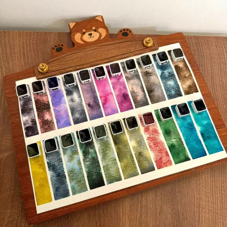 Rubens Artist Grade Aquarellfarben Set mit 22 Farben in der tragbaren Aquarellbox, Multicolor