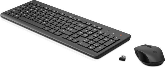 HP 330 Wireless Tastatur und Maus Set, Funk-Kombination, Schwarz, QWERTY US Layout - Bild 1