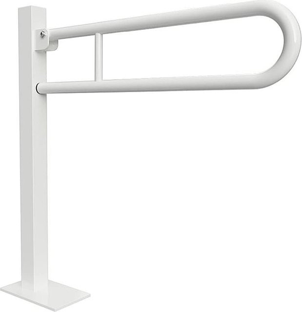 Brillantbad BELP Stützklappgriff in U-Form zur Bodenmontage aus Stahl in Weiß, B/T/H: 15,3 x 87,0 x 87,5 cm, 120 kg Traglast - Bild 1