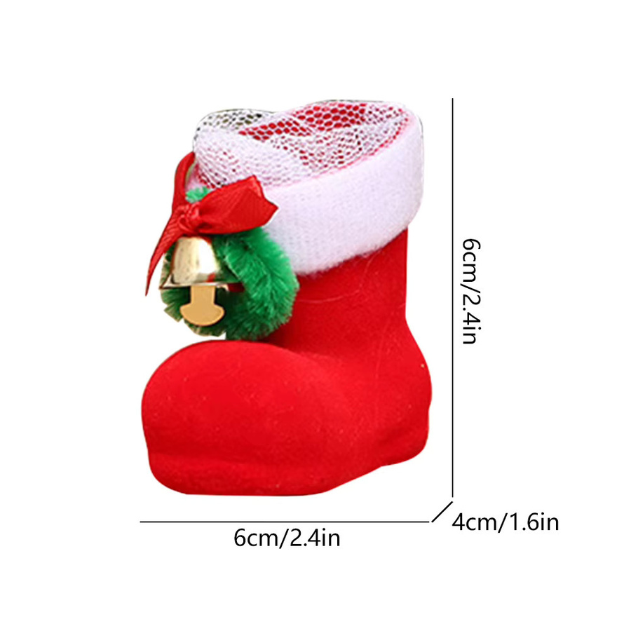 APWIKOGER Weihnachts Süßigkeiten Stiefel Tasche als kreative Candy Box und Dekoration - Bild 5
