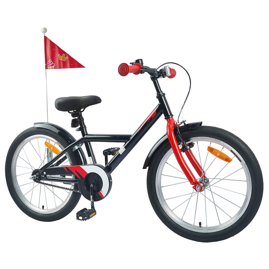 VD Home Furnishing Kinderfahrrad 18 Zoll Schwarz - Bild 2