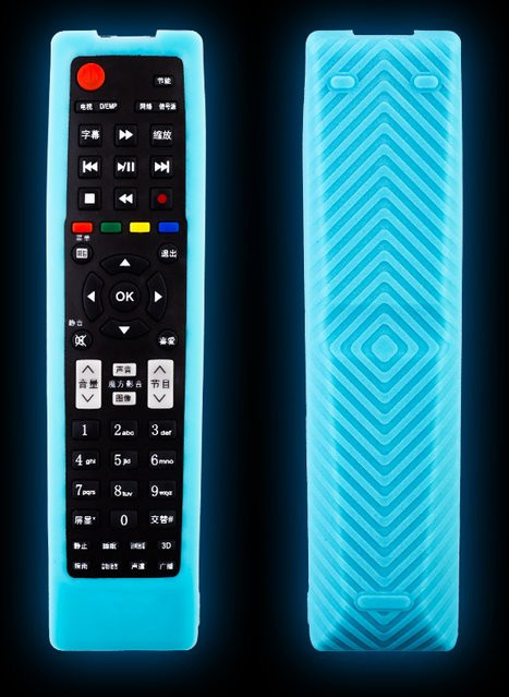 Silikonhülle für Hisense TV-Fernbedienung in Blau - Bild 1