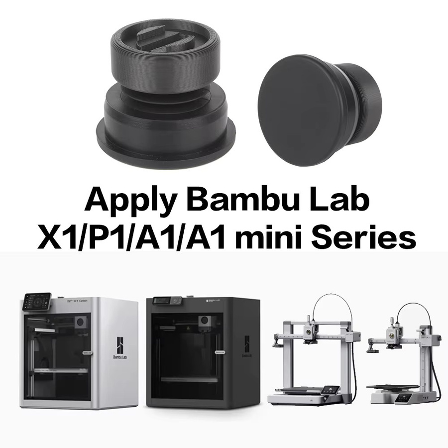 3DSWAY Anti-Vibrations-Gummifüße für Bambu Lab X1/X1C/A1/A1 mini und P1P/P1S, Anti-Rutsch und Staubgeschützt, Schwarz - Bild 3