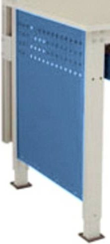 Manuflex LZ3350.5007 ESD Seitenblende für UNIVERSAL Standard ESD-Arbeitstische, Blau, B: 60,6 cm, H: 53,8 cm, für Tischtiefe 80 cm - Bild 1