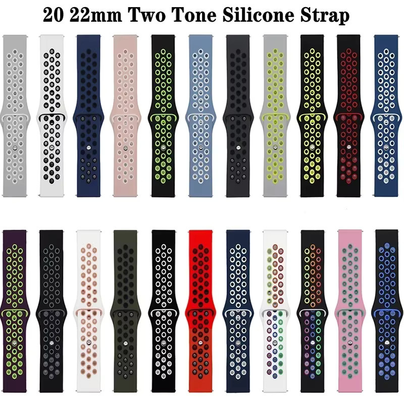 Sportarmband Silikon, Unisex, 20 mm/22 mm - Bild 2