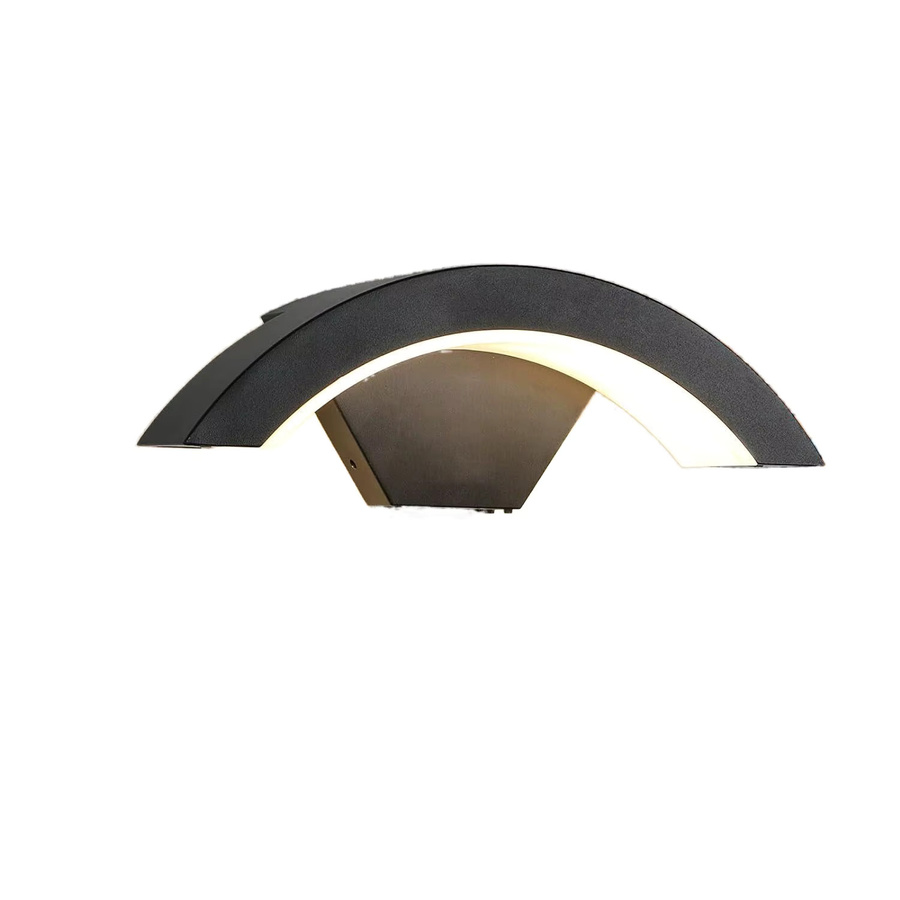 Wasserdichte Außenwandleuchte aus Aluminium in Schwarz für Garten und Fassade, Up-and-Down-Design, Netzbetrieb - Bild 5