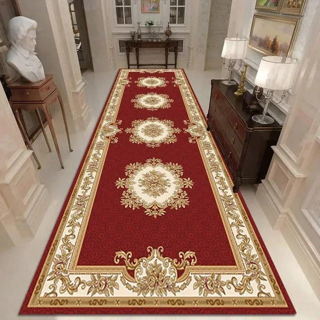 Marokkanischer Korridorteppich Super Six, orientalischer Läufer in Rot, rutschfest, B/T: 80 x 160 cm - Bild 1