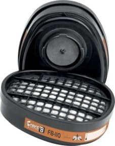 JSP Filter A1 für Force 8 Maske, 2er-Pack, Schwarz - Bild 1
