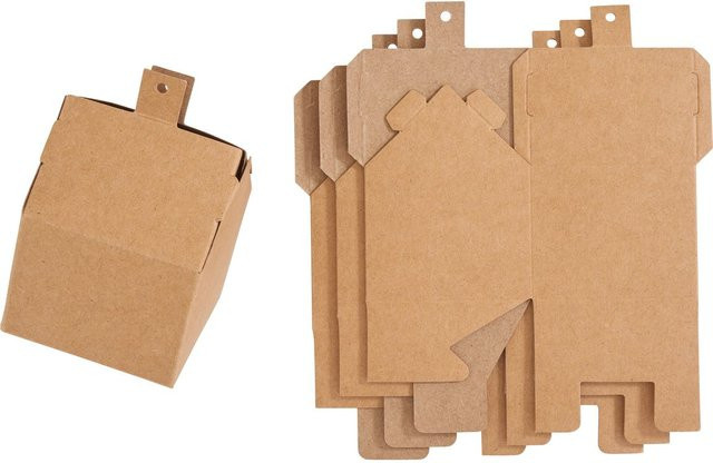 VBS Faltschachtel Haus aus Kraftpapier in Braun für Adventskalender - Bild 1