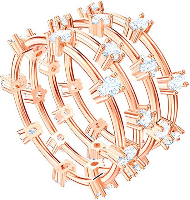 Swarovski Penélope Cruz Moonsun Ringe, Roségold, Kristall, Damen, Ringgröße 55 - Bild 1
