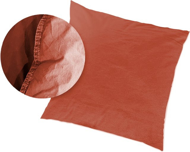 H.G. Hahn Bettwäsche Renforce Stone-Washed Prinz in Rot, Breite: 135 cm, Länge: 200 cm - Bild 2
