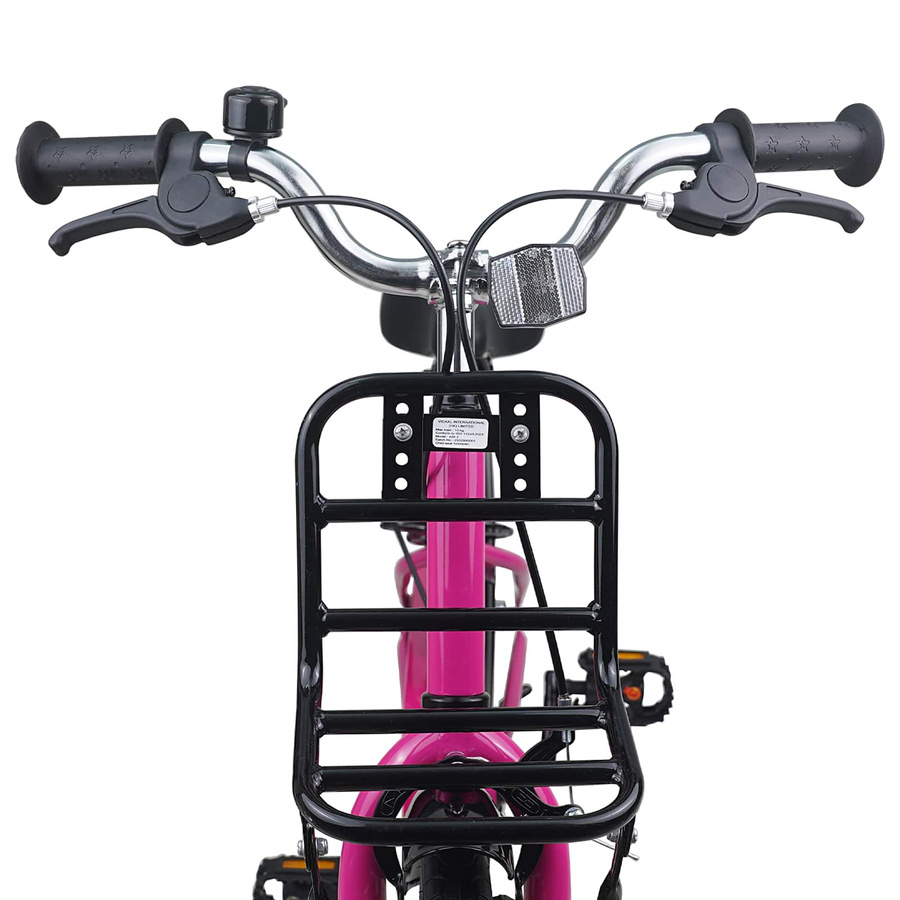 VD Home Furnishing Kinderfahrrad 18 Zoll Rosa und Schwarz - Bild 1