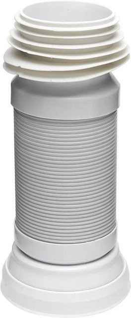 Swiss Aqua Technologies Multi WC-Anschlussrohr Flexibler Anschlussbogen DN110 Weiß aus Kunststoff 275 bis 550 mm - Bild 1