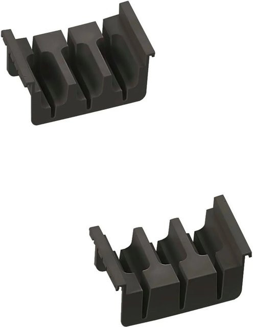 Ninka Messereinsatz Cuisio Messer Schubladeneinsatz Organizer aus Kunststoff, Schwarz, B: 9,6 cm, T: 4,4 cm, H: 5,3 cm - Bild 1