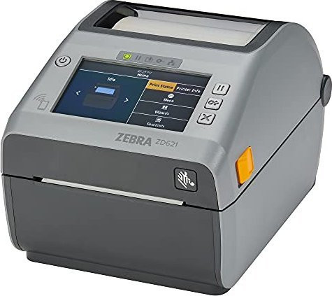 Zebra ZD621d Thermodirekt-Etikettendrucker in Grau mit USB, LAN, Bluetooth LE und NFC, 203 dpi, für Rollen bis 10,8 cm - Bild 1