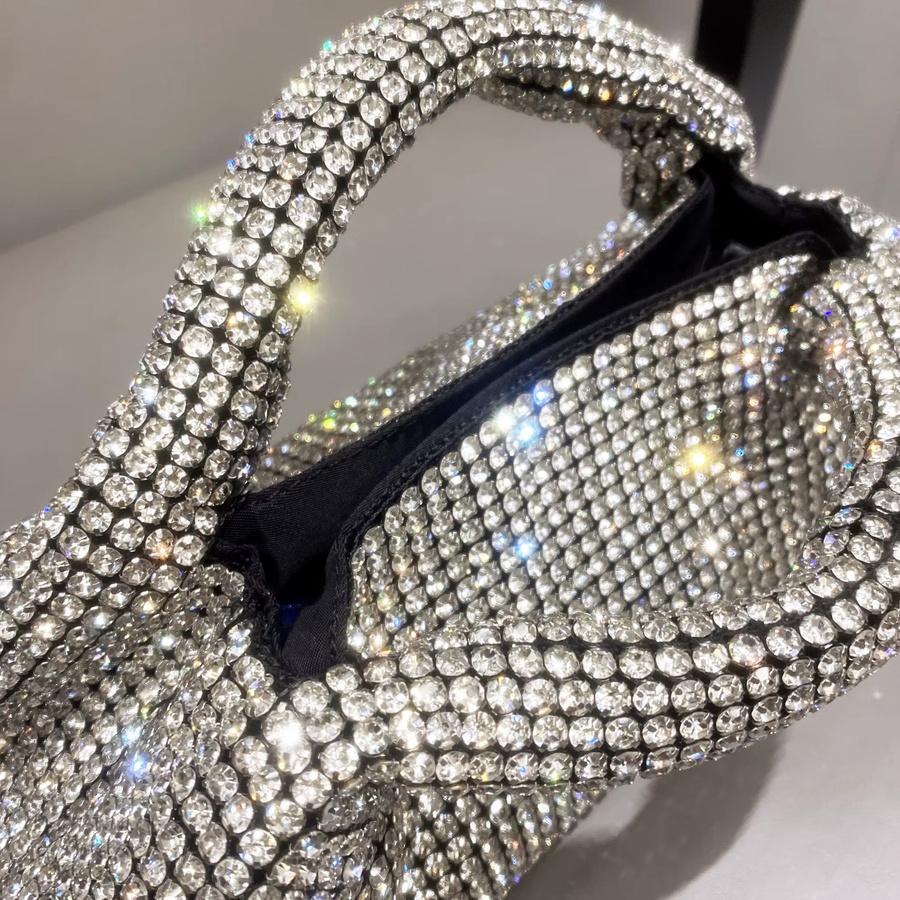 Clutch Geldbörse, Strass, Damen - Bild 2