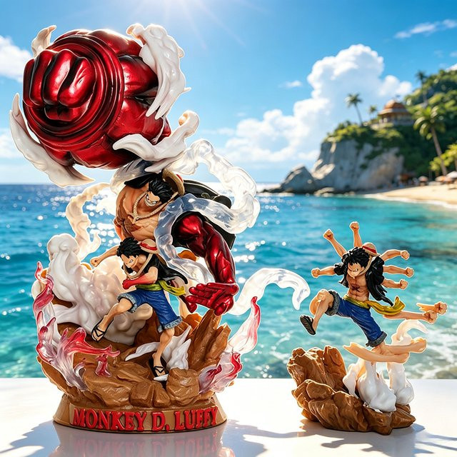 Bandai One Piece Luffy Actionfigur, Piraten, Kunststoff, ab 18 Jahren - Bild 1