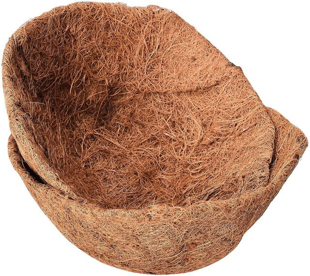 4er Set OutsideWorld Kokosfasereinsätze Typ 1, rund und vorgeformt, Durchmesser: 35,56 cm, beige - Bild 1