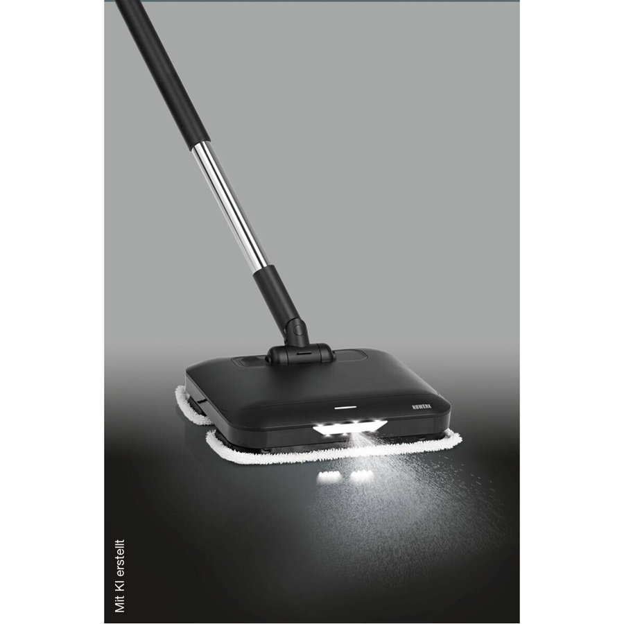 N8WERK Wischmopp in Schwarz aus Aluminium und Kunststoff B/H/L: 27,5 x 115 x 30,4 cm - Bild 2