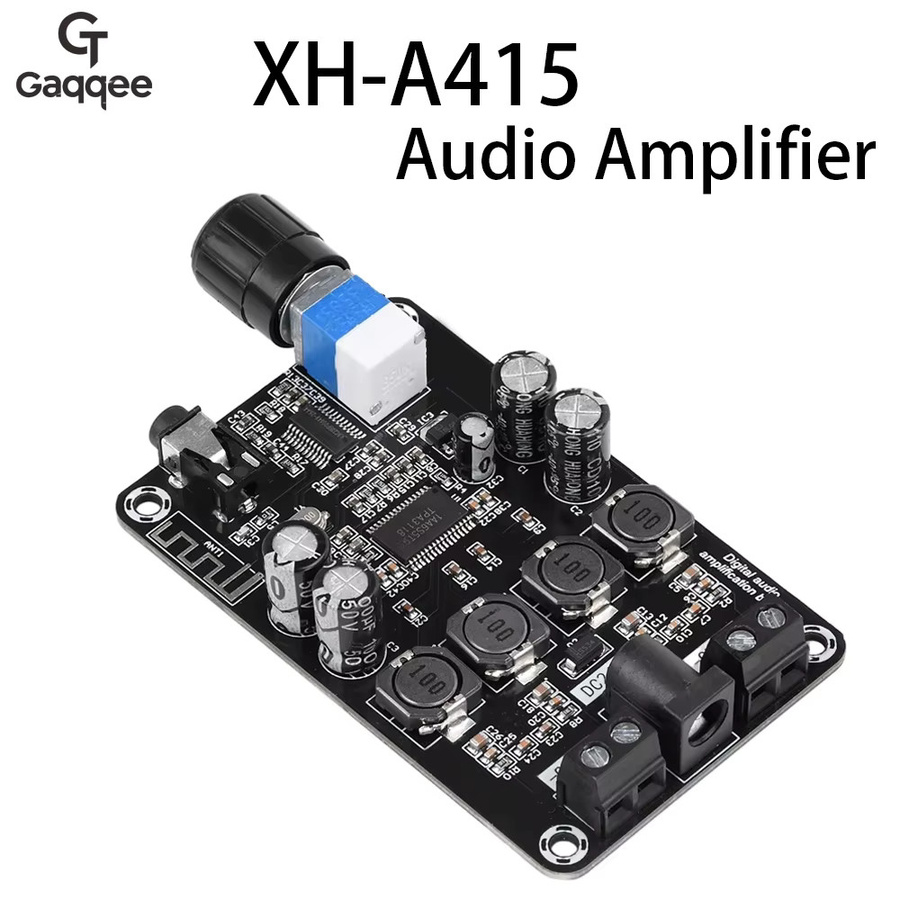 diymore XH-A415 Bluetooth 5.0 Digitales Audio-Leistungsverstärkermodul TPA3118D2 Zweikanaliger Klasse-D Audio-Verstärker 50W*2 Schwarz - Bild 2