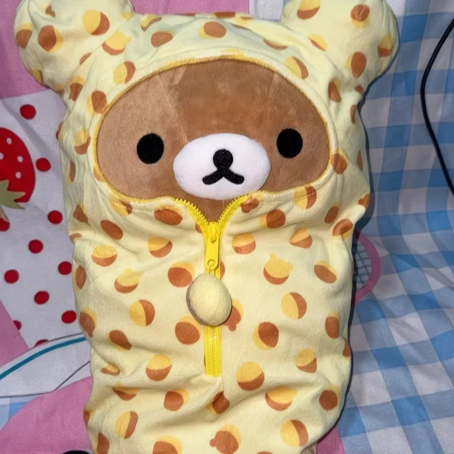 Aoger Rilakkuma Plüschtier, mit abnehmbarem Schlafsack - Bild 2