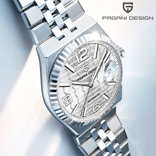 PAGANI DESIGN Armbanduhr Automatik, Edelstahl, Blau, Saphirglas, Herren - Bild 1