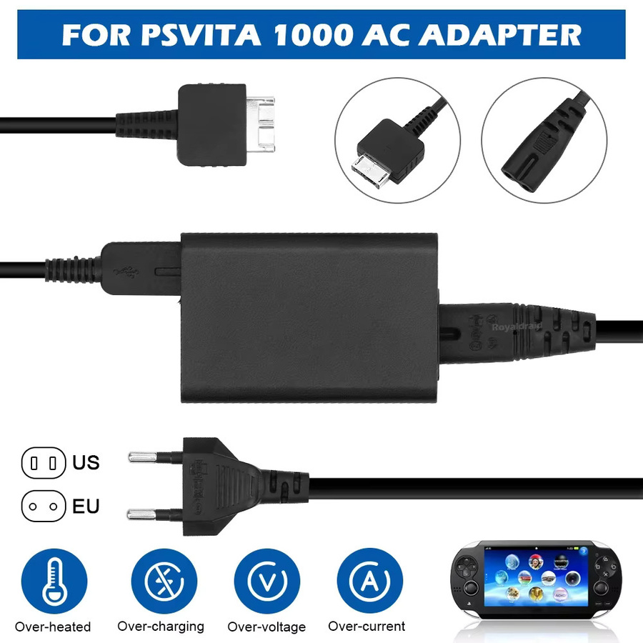 HeroAngel AC Adapter für PS Vita 1000 Spielkonsole in Schwarz - Bild 2