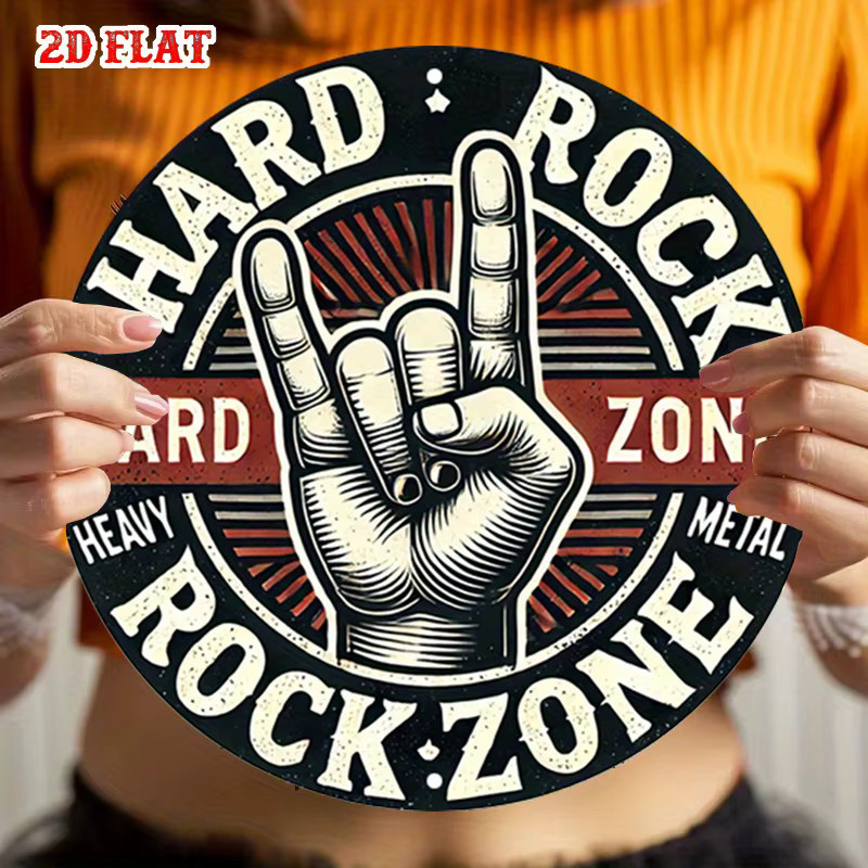 Zone Denmark Heavy Metal Rock Zone Wanddekoration Vintage Paper Poster in Schwarz und Multicolour, Durchmesser: 20 cm - Bild 6
