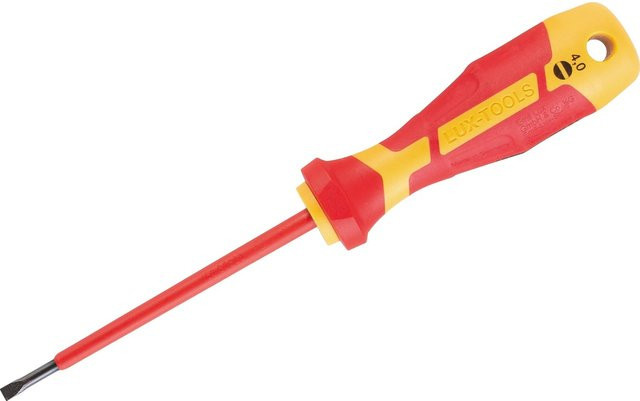 LUX-TOOLS VDE-Schraubendreher Professional Schlitz Rot 4 mm x 100 mm - Bild 1