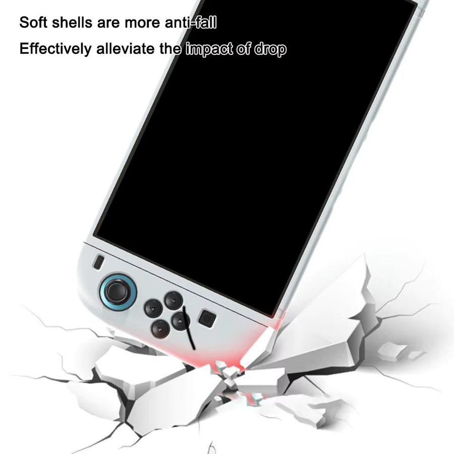 Nintendo Switch 2 Schutzhülle aus transparentem mattem TPU mit kratzfestem und stoßfestem Design - Bild 4