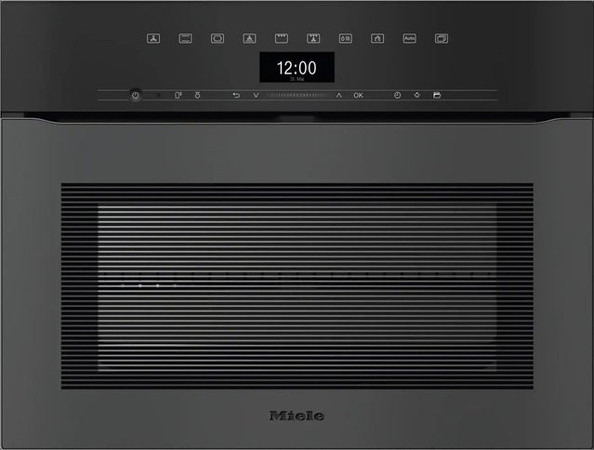 Miele Kompakt-Backofen H 7440 BPX 125 Gala Ed in Obsidianschwarz matt, 49 l, mit pyrolytischer Selbstreinigung und schneller Vorheizfunktion, Breite: 59,5 cm