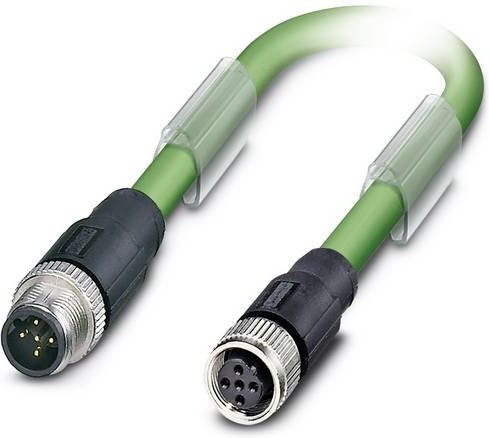 Phoenix Contact Sensor-Aktor-Datensteckverbinder M12 Stecker gerade Buchse gerade grün 0,50 m - Bild 1