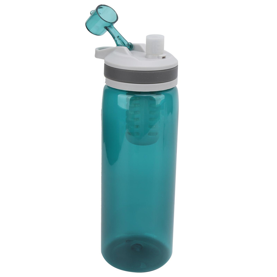 Tragbare gefilterte Wasserflasche mit Wasserreiniger für Camping und Wandern, Grün, 770 ml - Bild 2