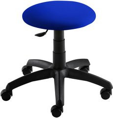 Mayer Sitzmöbel Drehhocker 1282 mit Rollen, blau, B/T/H: 60 x 55 x 39 cm - Bild 1
